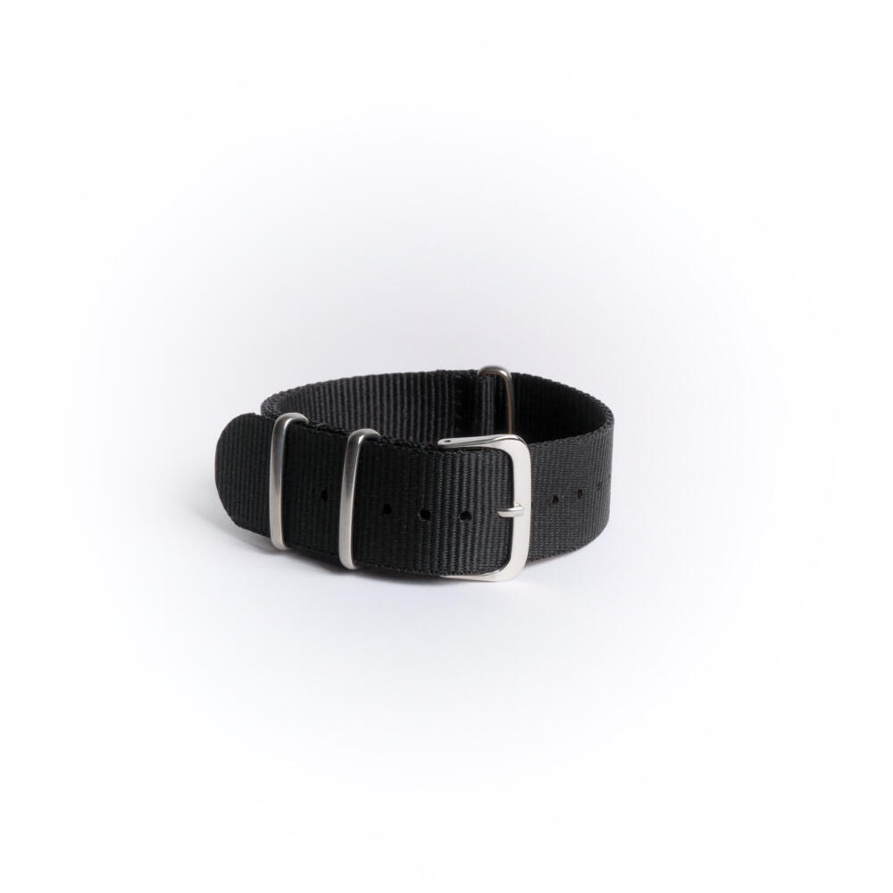 NATO Uhrenarmband Schwarz 22mm Nylon